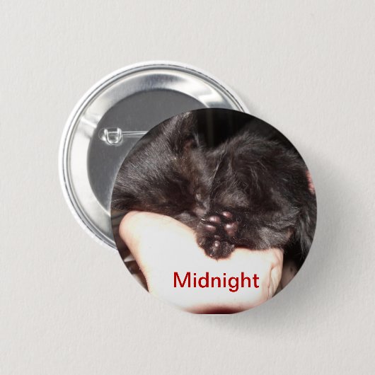Midnight Buttonnen Ronde Button 5,7 Cm (Voorkant /achterkant)