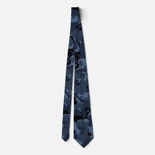 Midnight Camouflage Necktie Stropdas (Achterkant)