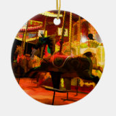 Midnight Carousel Ride Keramisch Ornament (Voorkant)
