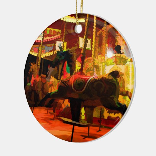 Midnight Carousel Ride Keramisch Ornament (Links)