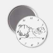 Midnight Carriage witte Magnet (Voorkant / Achterkant)