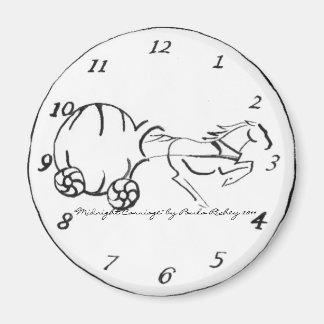 Midnight Carriage witte Magnet