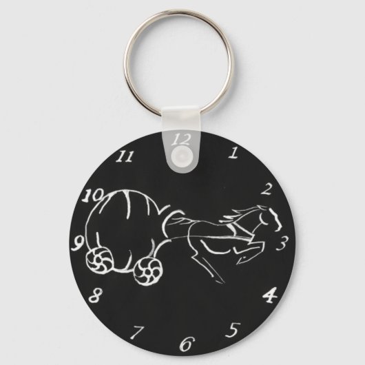 Midnight Carriage zwarte Sleutelhanger (Voorkant)