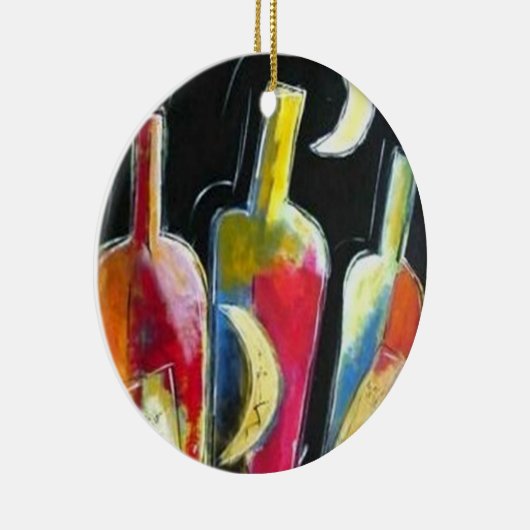 Midnight Celebration Keramisch Ornament (Rechts)