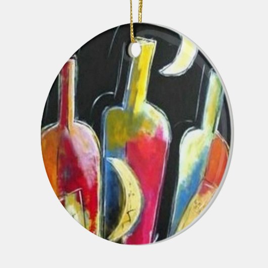 Midnight Celebration Keramisch Ornament (Links)