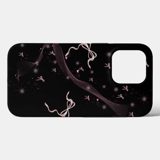Midnight Celestial Black & Golden Helix Telefoonho Case-Mate iPhone Case (Achterkant (horizontaal))