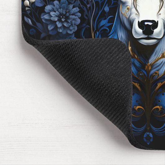 Midnight Celestial Floral Gothic Deer  Muismat (Hoek)