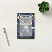 Midnight Celestial Floral Gothic Deer  Post-it® Notes (Kantoor)