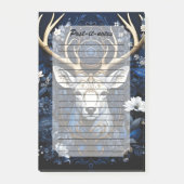 Midnight Celestial Floral Gothic Deer  Post-it® Notes (Voorkant)