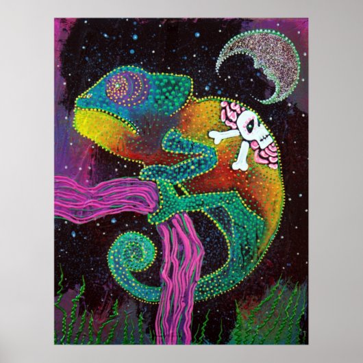 Midnight Chameleon Poster (Voorkant)