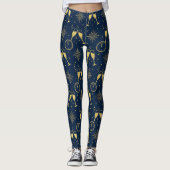 Midnight Champagne Toast New Year's Eve Leggings (Voorkant)