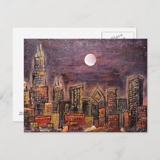 Midnight Chicago © Briefkaart (Voorkant / Achterkant)