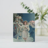 Midnight Christmas Angel Briefkaart (Staand voorkant)