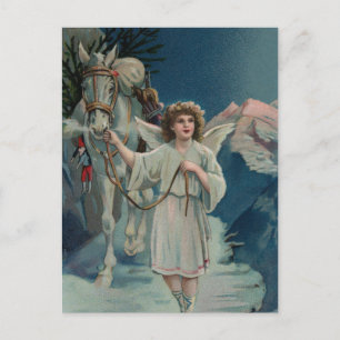 Midnight Christmas Angel Briefkaart