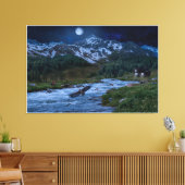 Midnight Chronicle Fantasy Landschap Canvas Afdruk (Insitu (Woonkamer))