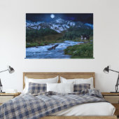 Midnight Chronicle Fantasy Landschap Canvas Afdruk (Insitu (Slaapkamer))