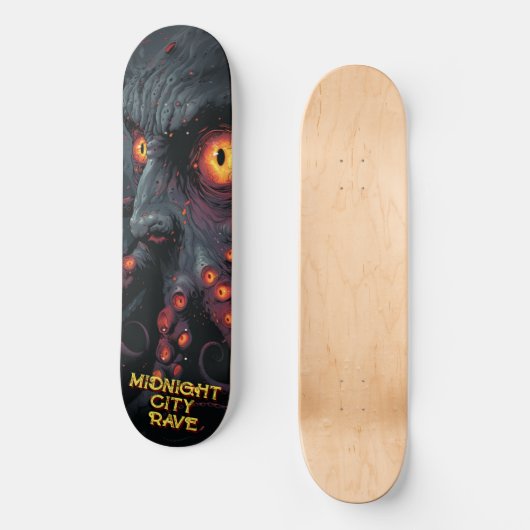 Midnight City rave schepsel Persoonlijk Skateboard (Voorkant)
