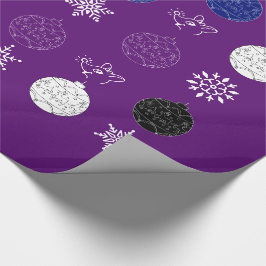 Midnight Clear - Snowflakes Cadeaupapier (Hoek)