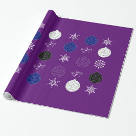 Midnight Clear - Snowflakes Cadeaupapier