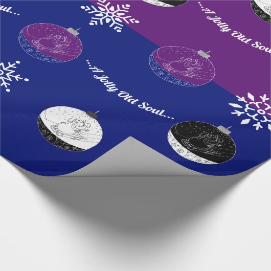 Midnight Clear - Snowman Cadeaupapier (Hoek)