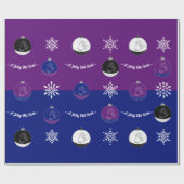 Midnight Clear - Snowman Cadeaupapier (Vlak)