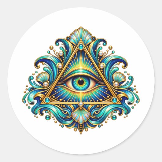 Midnight Compass Eye Sticker (Voorkant)