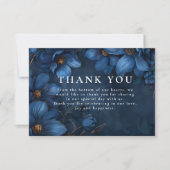 Midnight Copper Garden Wedding Bedankkaart (Voorkant)