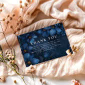 Midnight Copper Garden Wedding Bedankkaart