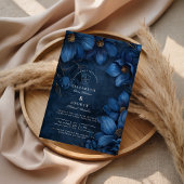 Midnight Copper Garden Wedding Kaart