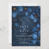Midnight Copper Garden Wedding Save The Date (Voorkant)