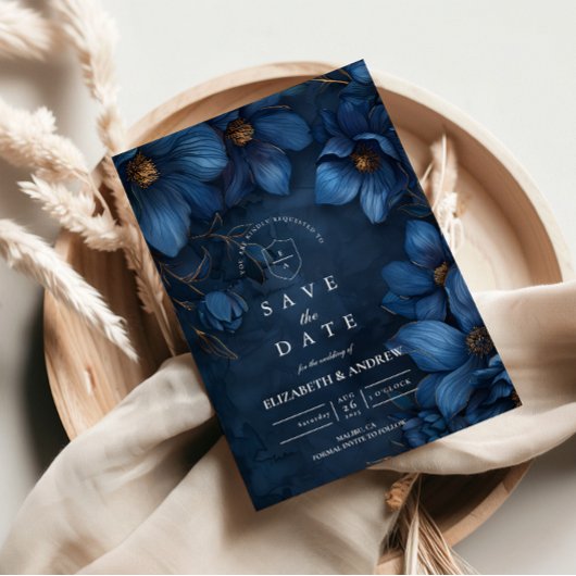 Midnight Copper Garden Wedding Save The Date