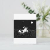 Midnight Cow Briefkaart (Staand voorkant)