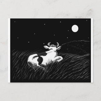 Midnight Cow Briefkaart