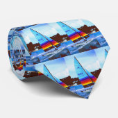 Midnight cowboy Hobie zeilboot Stropdas (Opgerold)