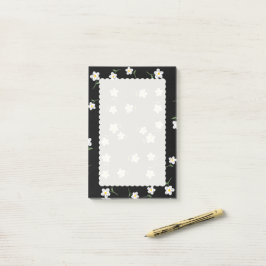 Midnight Daisy Bloemige Plakbriefjes | Schattige B Post-it® Notes