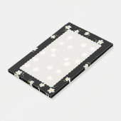 Midnight Daisy Bloemige Plakbriefjes | Schattige B Post-it® Notes (Schuin)