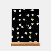 Midnight Daisy Botanische Wandkunst Afdruk Acryl Bord (Voorkant)