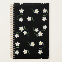 Midnight Daisy Dagelijkse Planner | Elegante Bloem