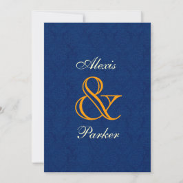 Midnight Damask Wedding R107 Kaart