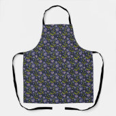 Midnight | Dancing Watercolor Daisies Apron Schort (Voorkant)