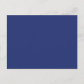 Midnight Dark Blue Personalized Navy Background Briefkaart (Voorkant)