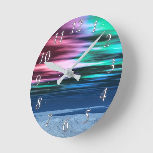 Midnight Dawn Clock Ronde Klok (Hoek)