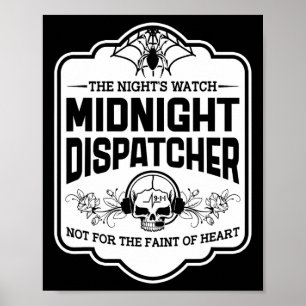 Midnight Dispatcher De Nachtwacht 911 Schedel Ha Poster