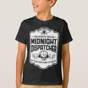 Midnight Dispatcher De Nachtwacht 911 Schedel Ha T-shirt