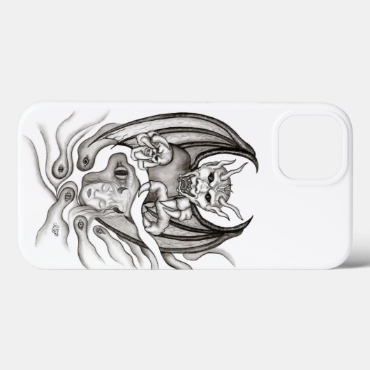 Midnight Dream - Devils Case-Mate iPhone Case (Achterkant (horizontaal))