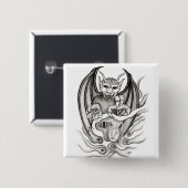 Midnight Dream - Devils Vierkante Button 5,1 Cm (Voorkant /achterkant)