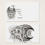 Midnight Dream - duivels in Tattoo-stijl Visitekaartjes (Voorkant /achterkant)