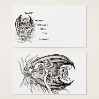 Midnight Dream - duivels in Tattoo-stijl Visitekaartjes