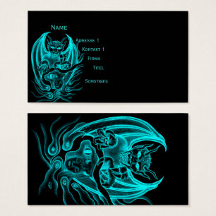 Midnight Dream - duivels in Tattoo-stijl Visitekaartjes