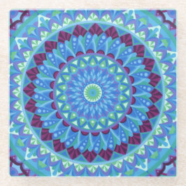 Midnight Dreams Mandala Glazen Onderzetter